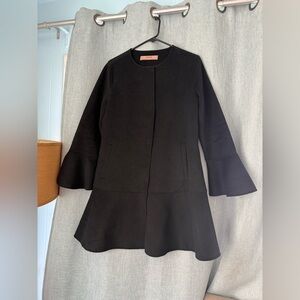 ZARA BASIC Outerwear Women's Wool Rich Handmade Coat Medium Classic